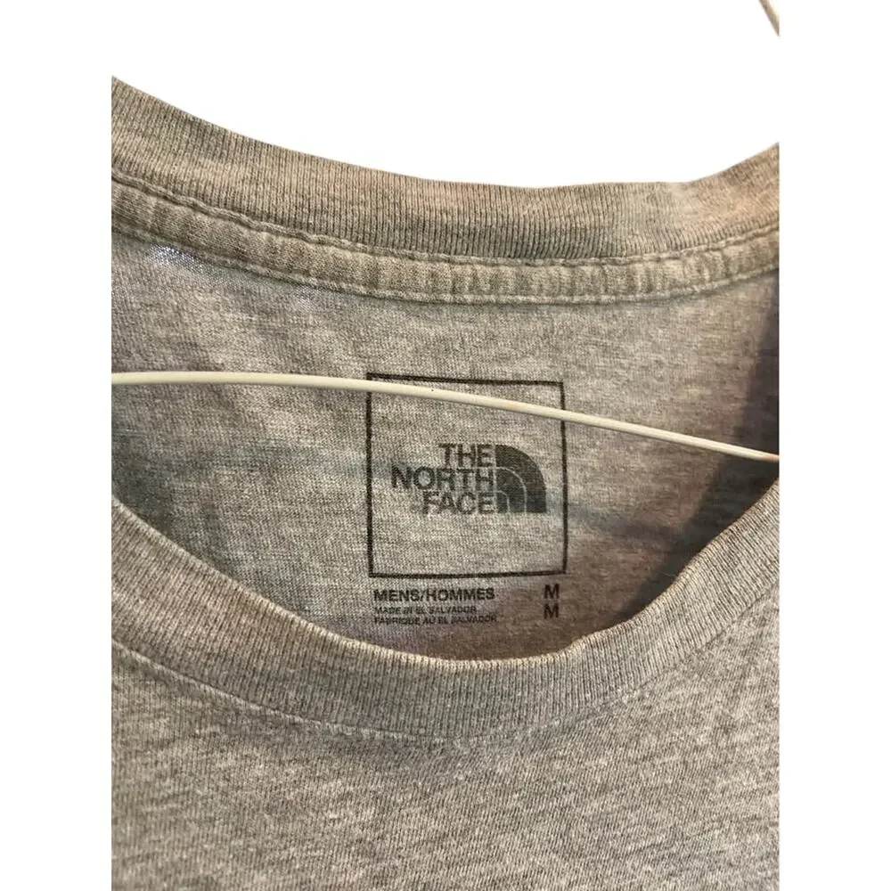 North face mens medium gray short sleeve t shirt